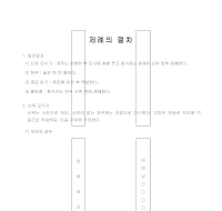 제례의절차